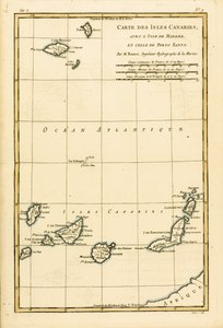 Les îles Canaries, avec Madère et Porto Santo, de 